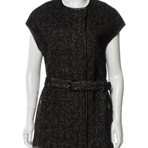 NWOT Tory Burch Sleeveless Wool Coat -US S